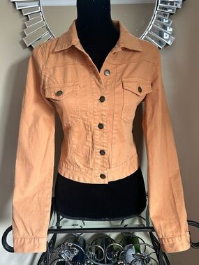 life in progress Cropped Denim Jacket